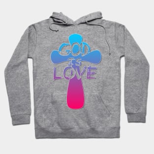 God is Love Cross Hoodie